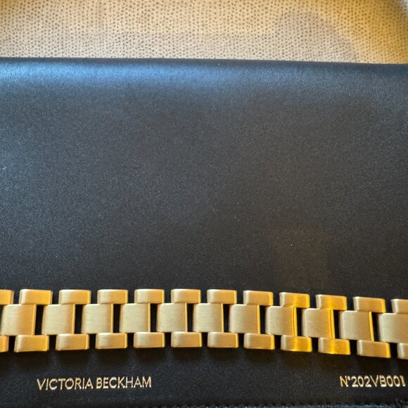 Victoria Beckham Chain Bag with Strap In Black Leather (Retail $1590) - Picture 9 of 12